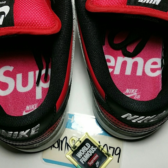 Nike Dunk Low SB SUPREME 9.5 - Picture 6 of 7